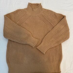 J. Crew Women's Camel Turtleneck Sweater